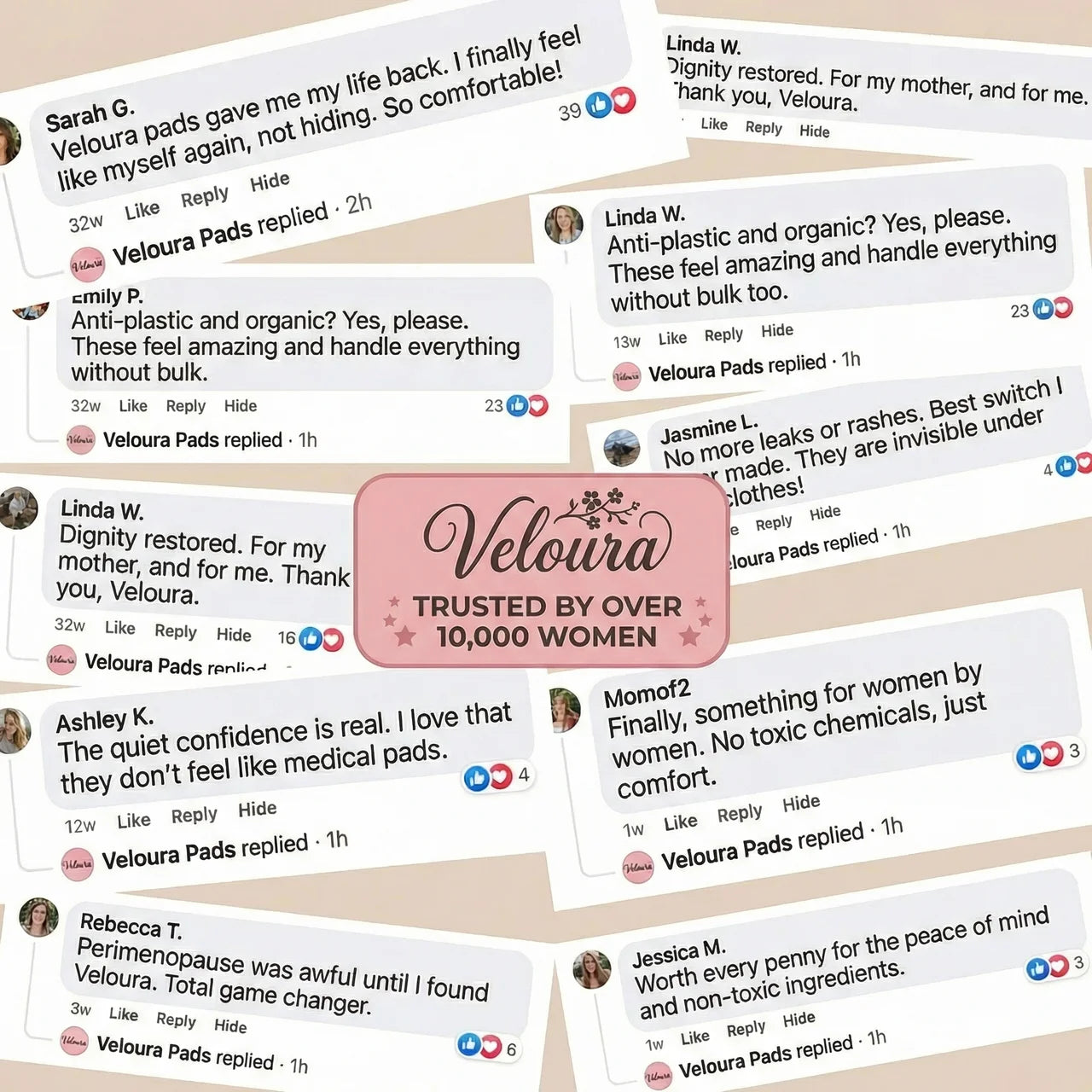 Veloura Pads - Washable Protection Pads